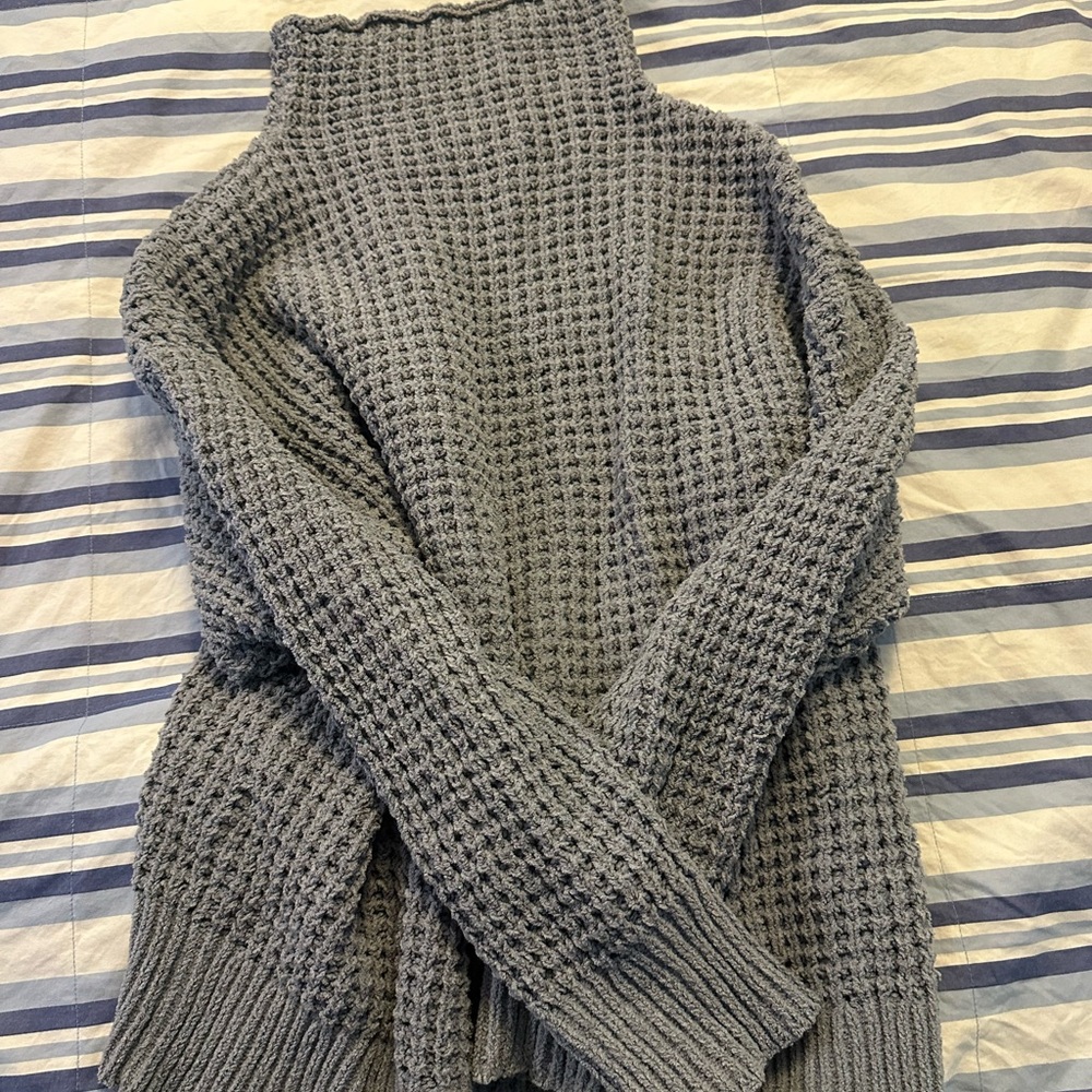 American Eagle Outfitters Gray Cowl Neck Sweater